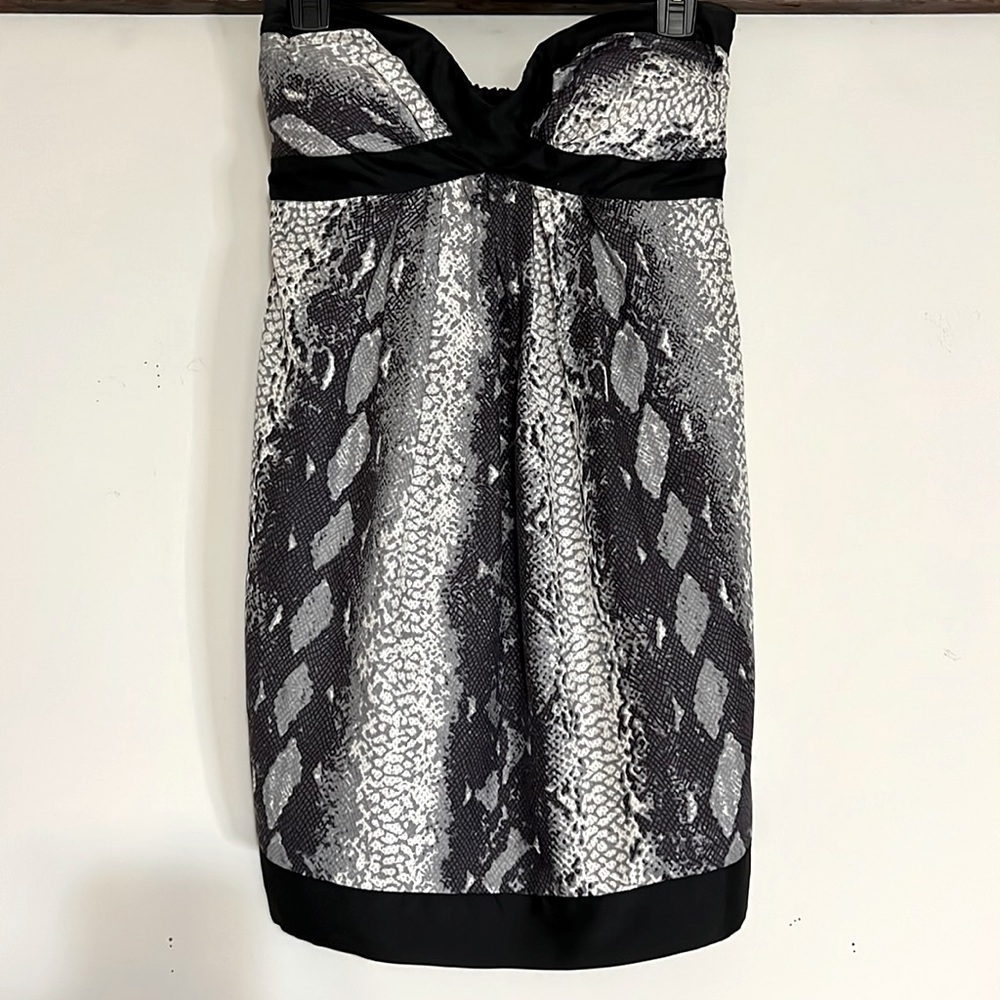 Bebe Animal Print Cocktail Dress